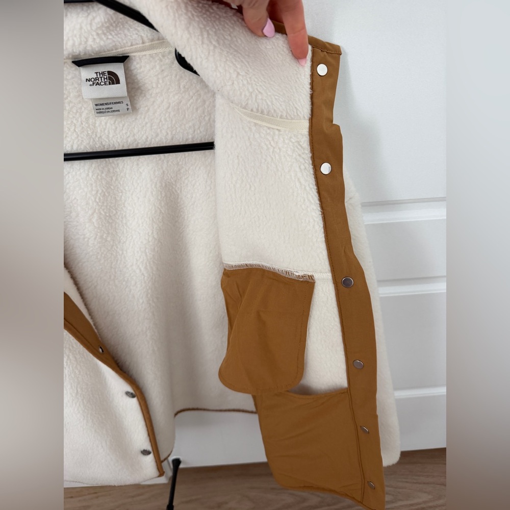 The North face Cream cragmont snap coat small - Picture 5 of 6